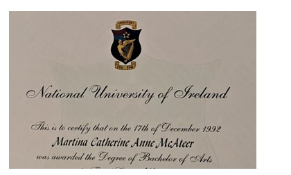 Degree award